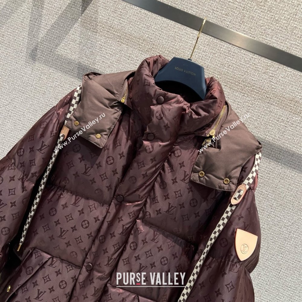 Louis Vuitton Cotton-padded Jacket LV102511 Dark Brown 2025 (Q-25102911)
