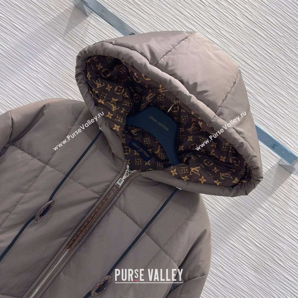 Louis Vuitton Cotton-padded Jacket LV102504 Grey 2025 (Q-25102804)