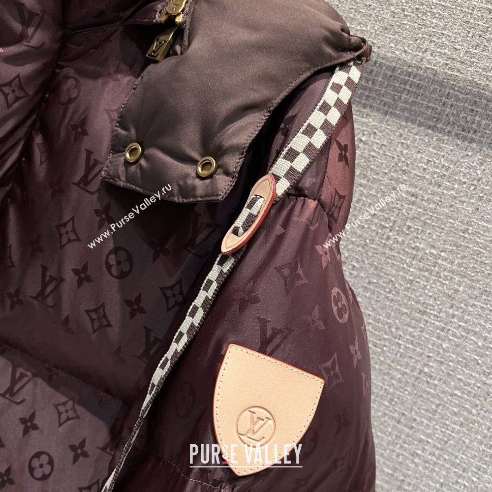 Louis Vuitton Cotton-padded Jacket LV102511 Dark Brown 2025 (Q-25102911)