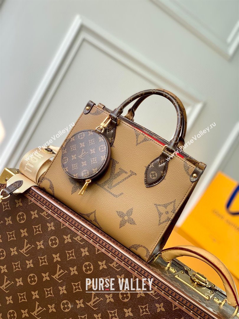 Louis Vuitton OnTheGo PM Tote Bag in Monogram Reverse Canvas M46373 2025 (K-25102501)