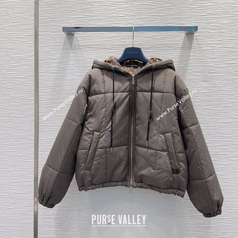 Louis Vuitton Cotton-padded Jacket LV102504 Grey 2025 (Q-25102804)