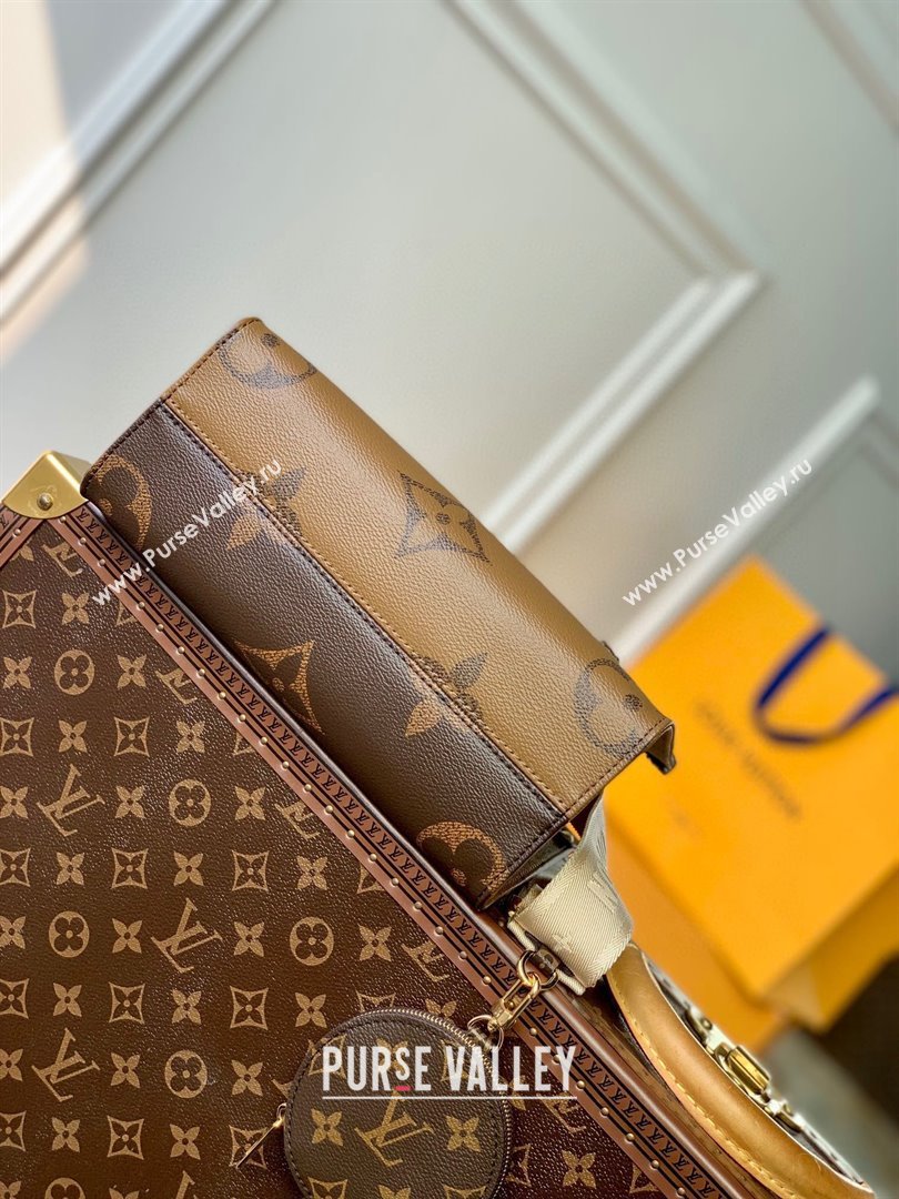 Louis Vuitton OnTheGo PM Tote Bag in Monogram Reverse Canvas M46373 2025 (K-25102501)