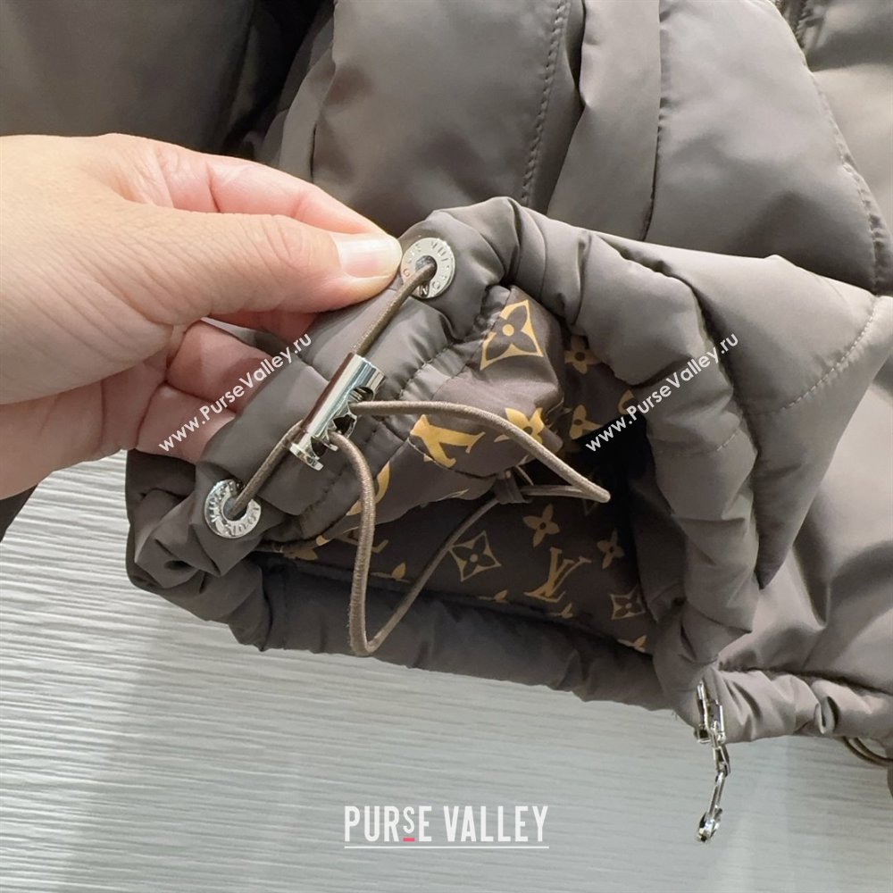 Louis Vuitton Cotton-padded Jacket LV102504 Grey 2025 (Q-25102804)