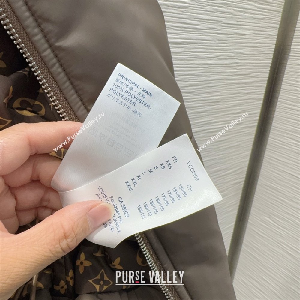 Louis Vuitton Cotton-padded Jacket LV102504 Grey 2025 (Q-25102804)