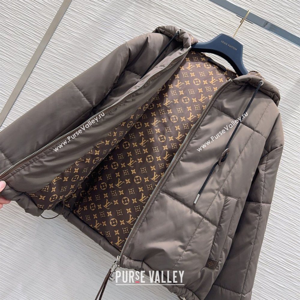 Louis Vuitton Cotton-padded Jacket LV102504 Grey 2025 (Q-25102804)