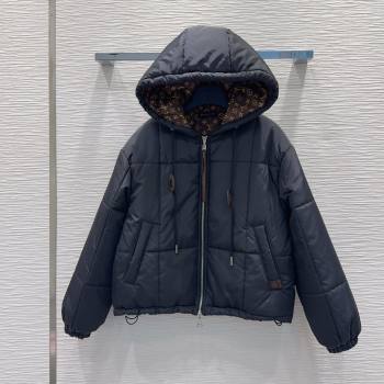 Louis Vuitton Cotton-padded Jacket LV102505 Black 2025 (Q-25102805)