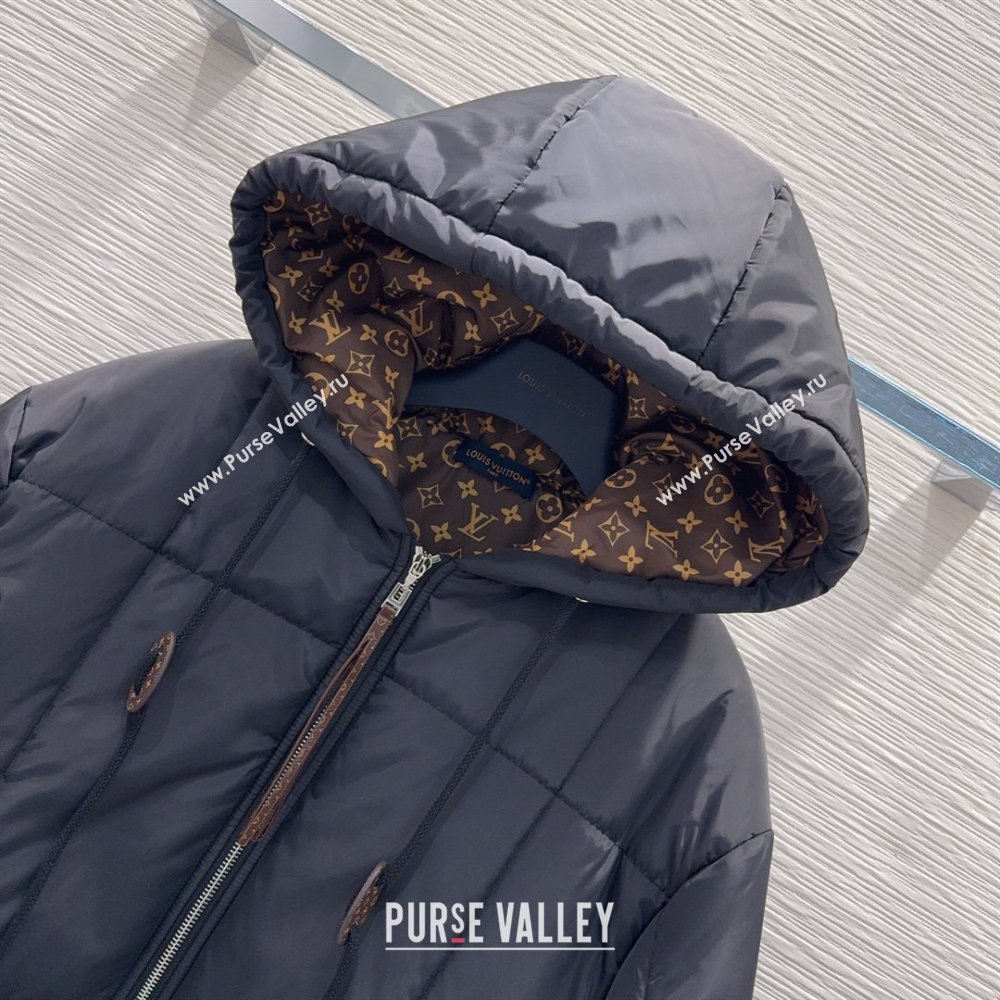 Louis Vuitton Cotton-padded Jacket LV102505 Black 2025 (Q-25102805)