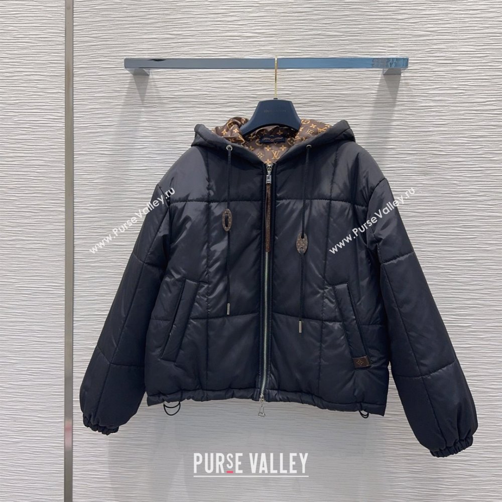 Louis Vuitton Cotton-padded Jacket LV102505 Black 2025 (Q-25102805)