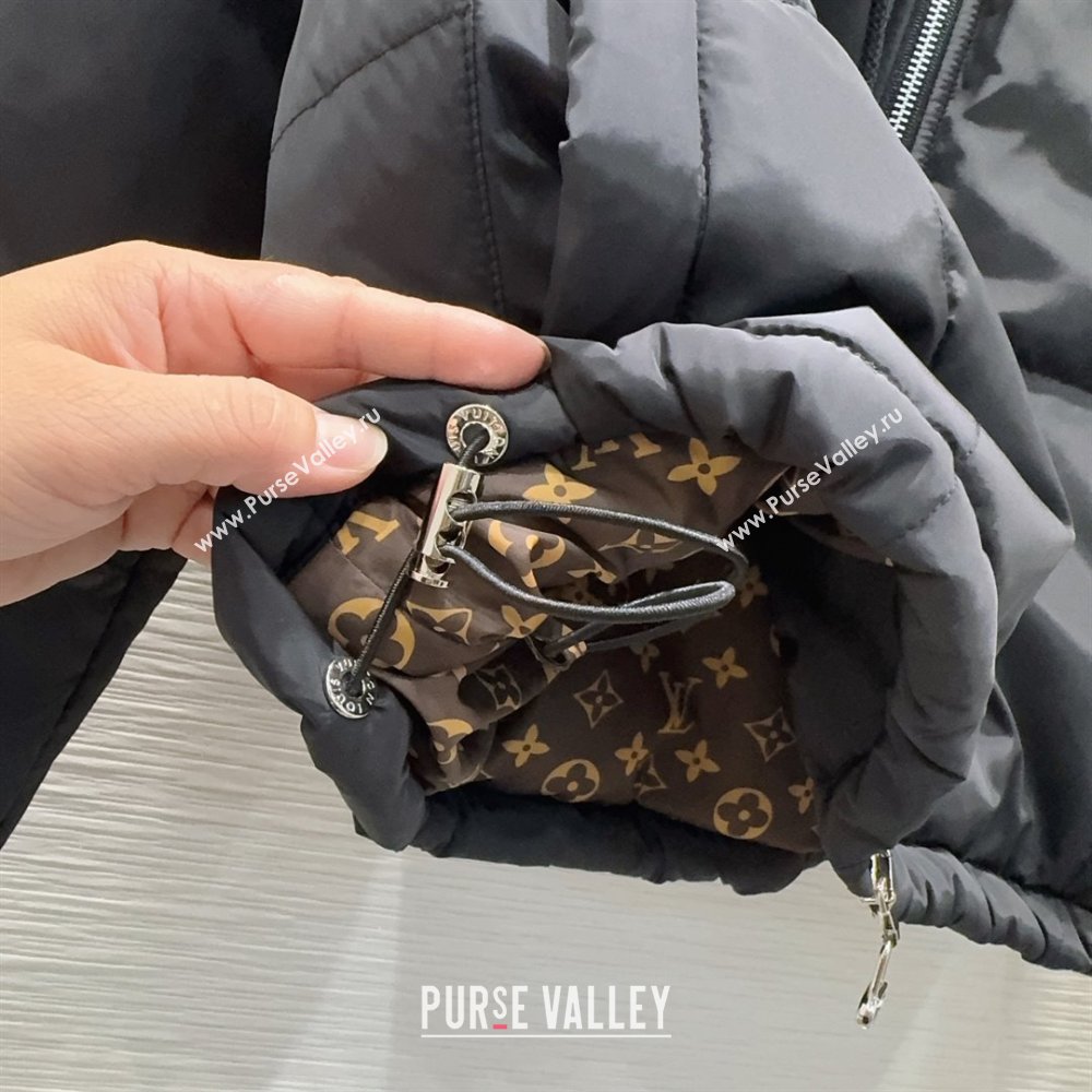 Louis Vuitton Cotton-padded Jacket LV102505 Black 2025 (Q-25102805)
