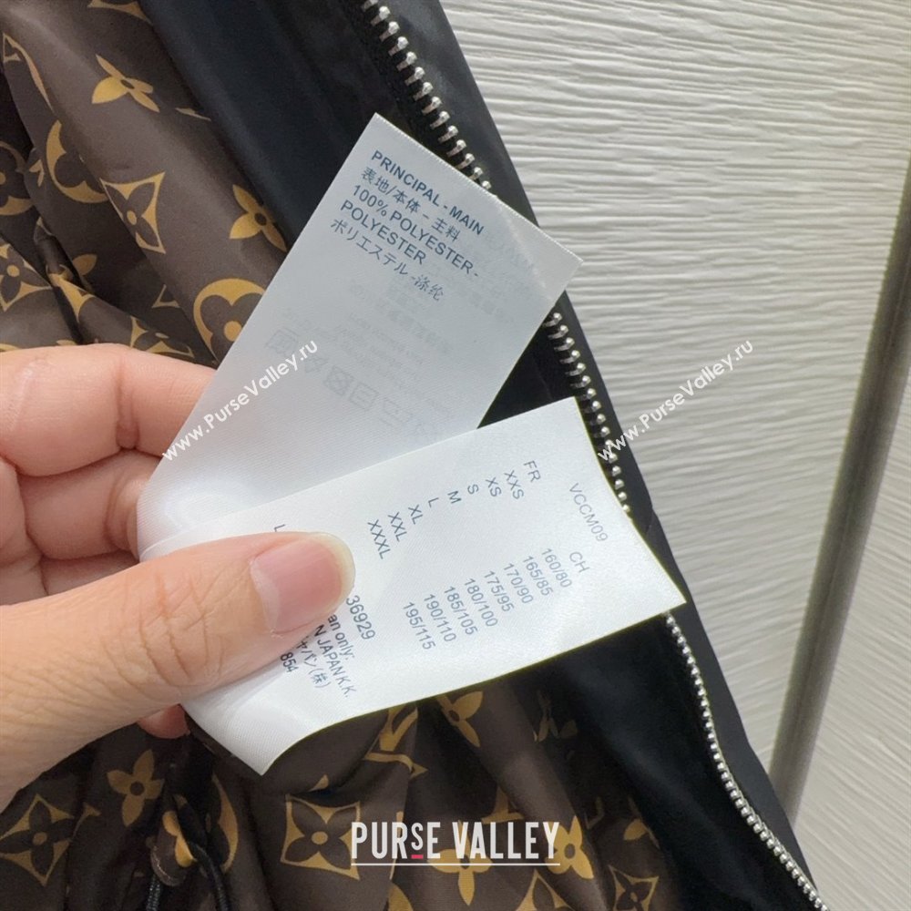 Louis Vuitton Cotton-padded Jacket LV102505 Black 2025 (Q-25102805)