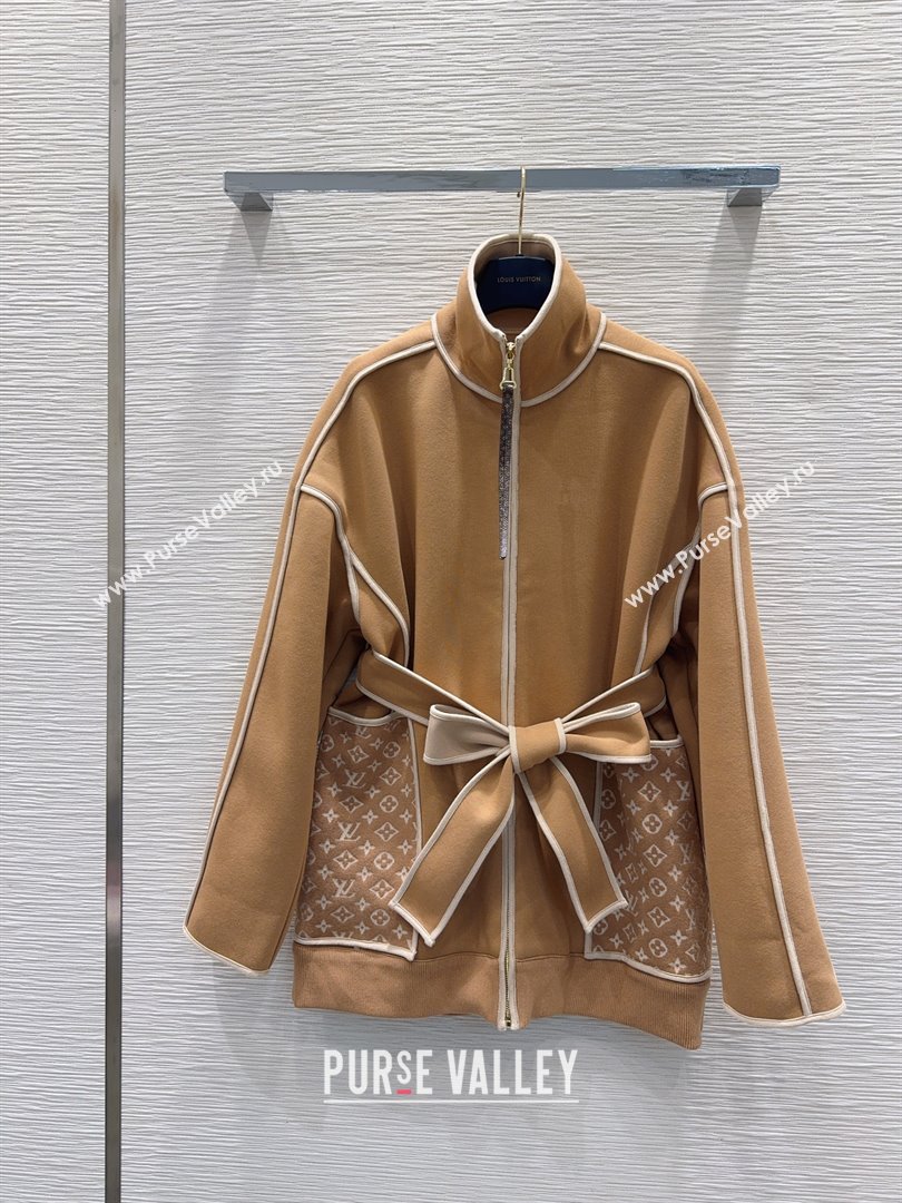 Louis Vuitton Monogram Accent Coat LV102901 Beige 2025 (Q-25102901)