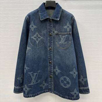 Louis Vuitton Denim Shirt LV102509 Blue 2025 (Q-25102809)