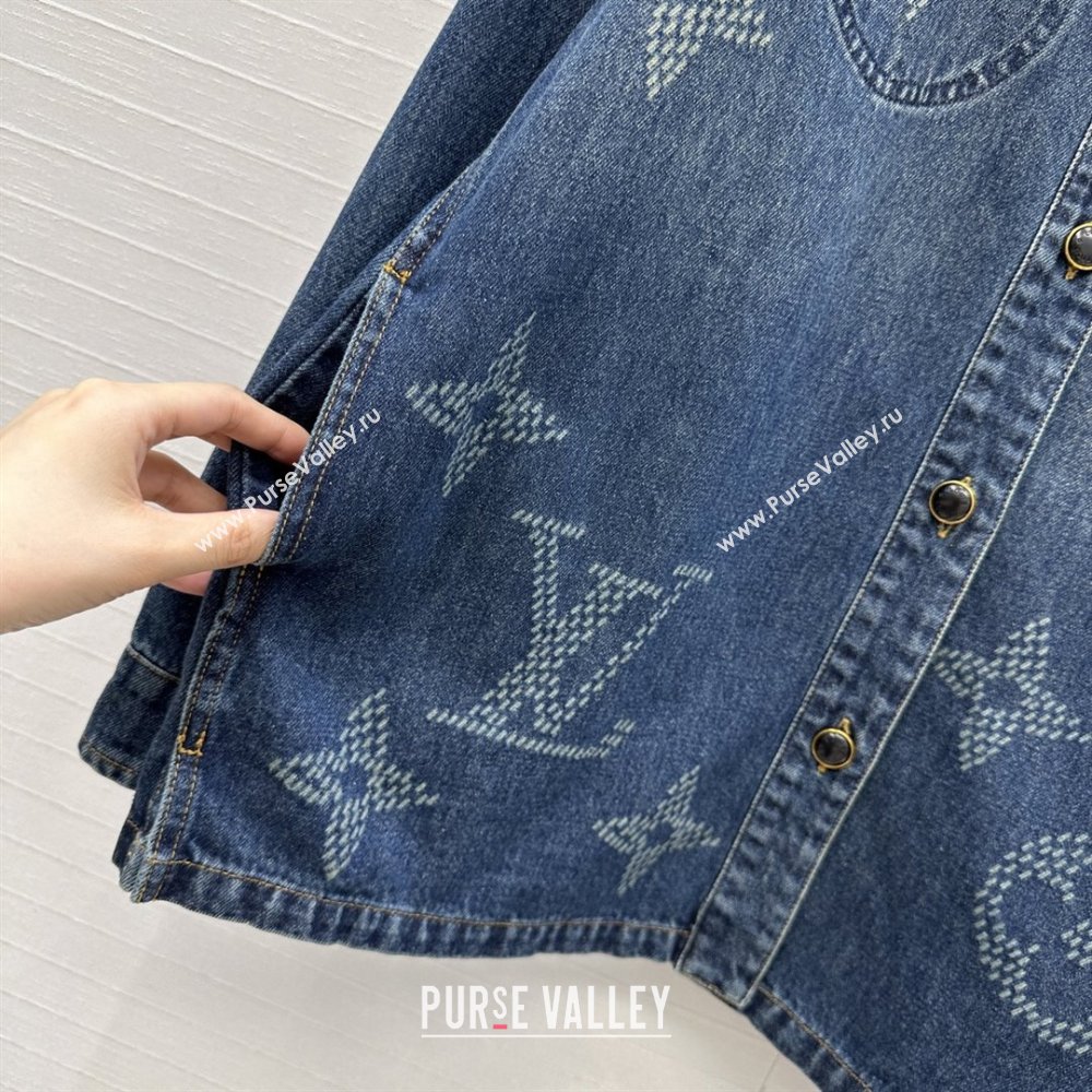 Louis Vuitton Denim Shirt LV102509 Blue 2025 (Q-25102809)