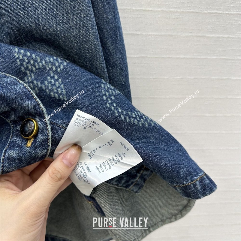 Louis Vuitton Denim Shirt LV102509 Blue 2025 (Q-25102809)