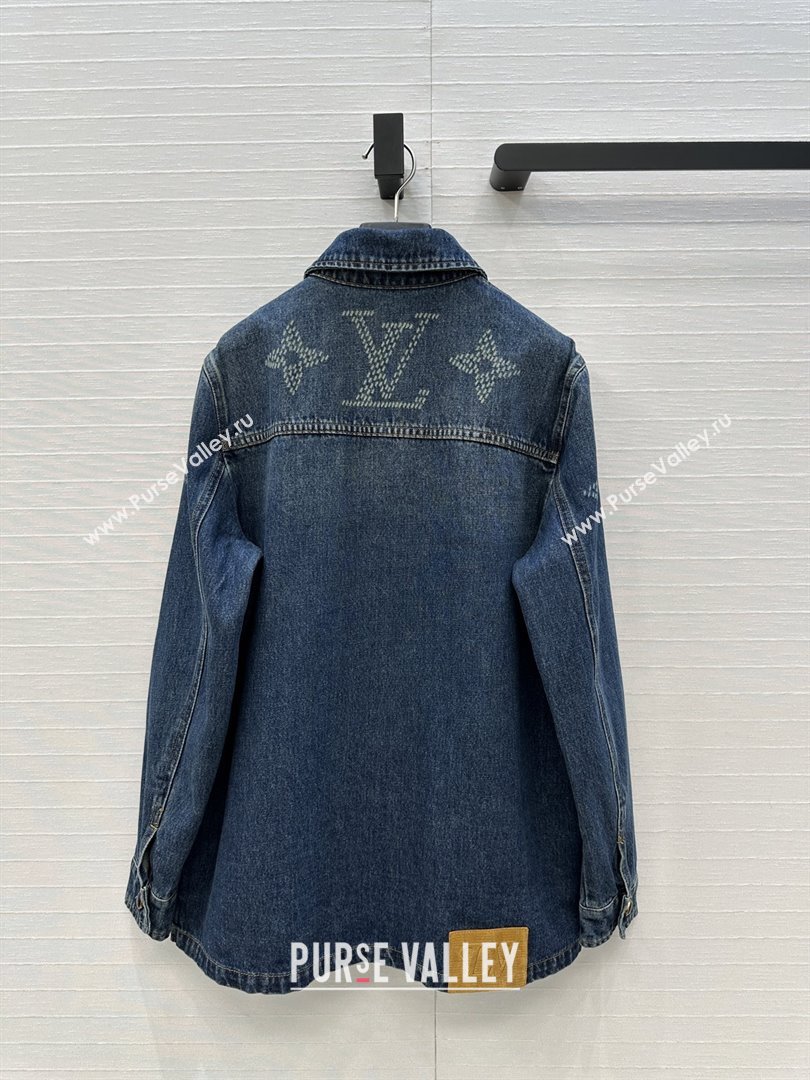 Louis Vuitton Denim Shirt LV102509 Blue 2025 (Q-25102809)