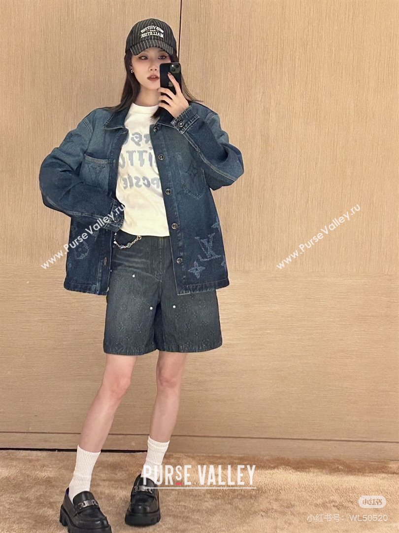 Louis Vuitton Denim Shirt LV102509 Blue 2025 (Q-25102809)