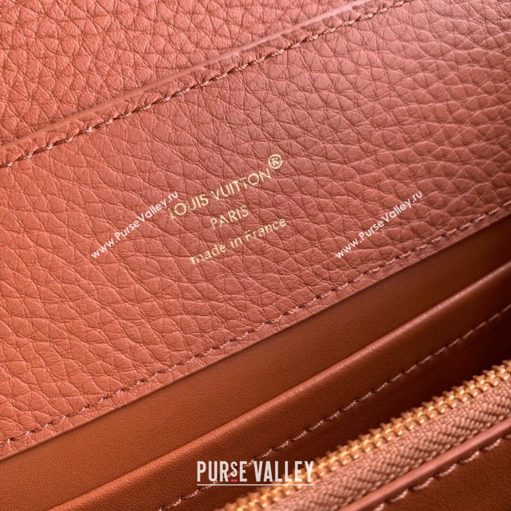 Louis Vuitton Capucines Mini Bag with Chain in TanTaurillon Leather M14381 2025 (K-25102701)