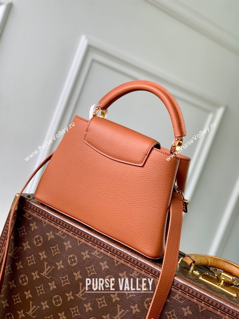 Louis Vuitton Capucines BB Bag with Chain in Blue Taurillon Leather M14381 2025 (K-25102702)