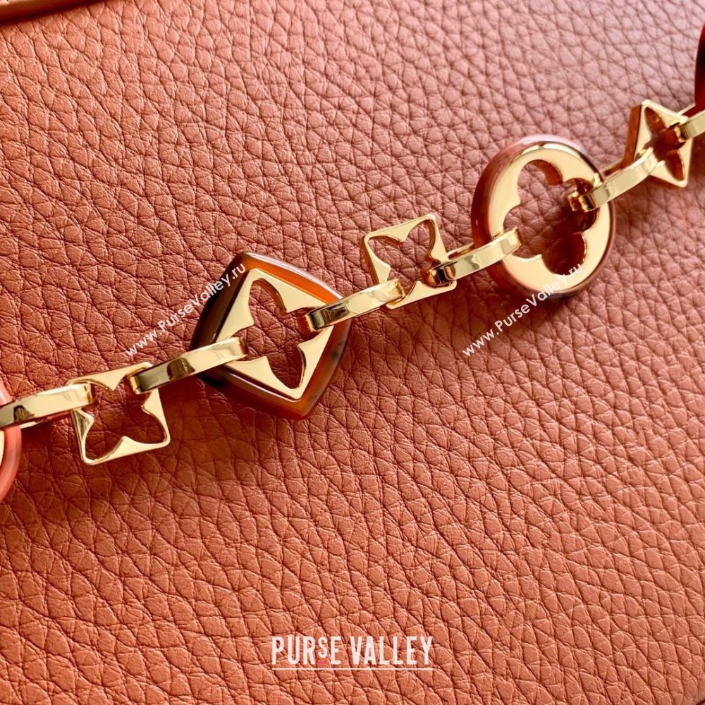 Louis Vuitton Capucines MM Bag with Chain in Tan Taurillon Leather M14381 2025 (K-25102703)