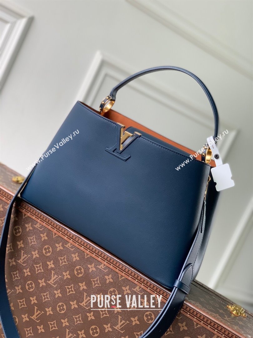 Louis Vuitton Capucines GM Souple Handbag M24607 Blue 2025 (K-25102704)