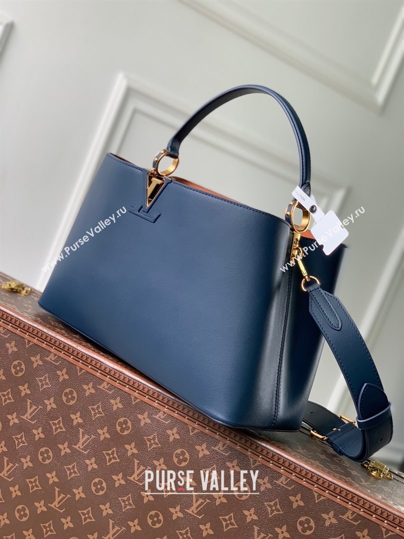 Louis Vuitton Capucines GM Souple Handbag M24607 Blue 2025 (K-25102704)
