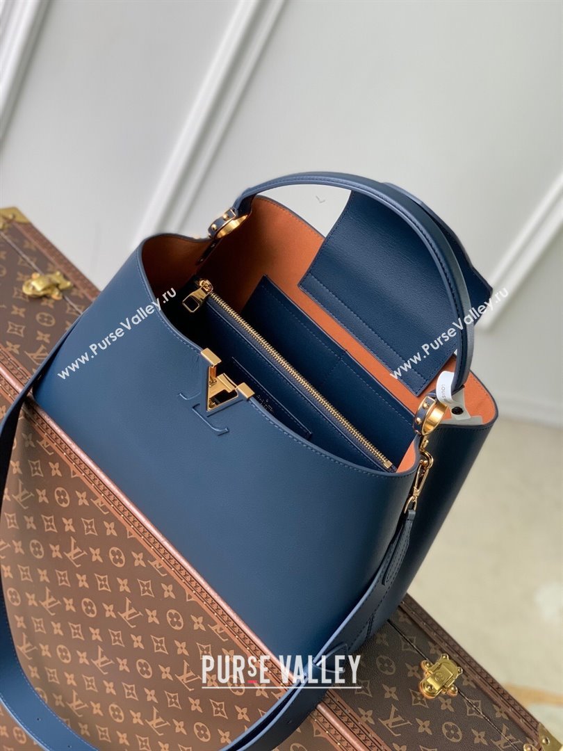 Louis Vuitton Capucines GM Souple Handbag M24607 Blue 2025 (K-25102704)