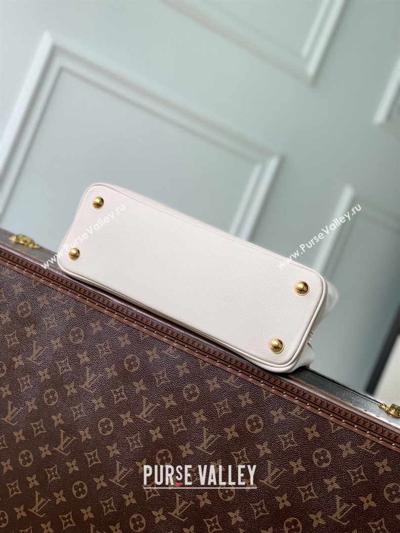Louis Vuitton Capucines MM Souple Bag in Calf Leather M14370 White 2025 (K-25102705)