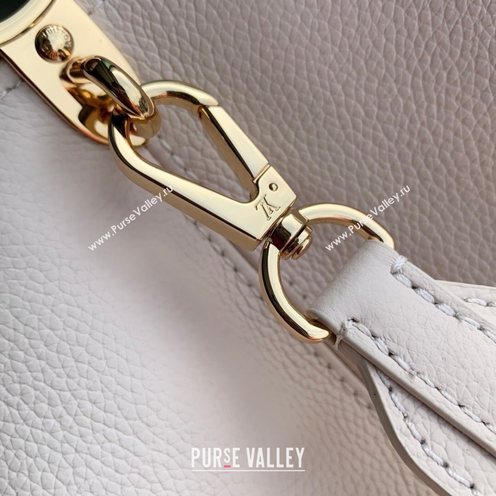 Louis Vuitton Capucines MM Souple Bag in Calf Leather M14370 White 2025 (K-25102705)