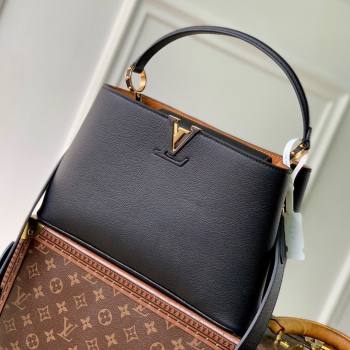 Louis Vuitton Capucines MM Souple Bag in Calf Leather M14370 Black 2025 (K-25102706)