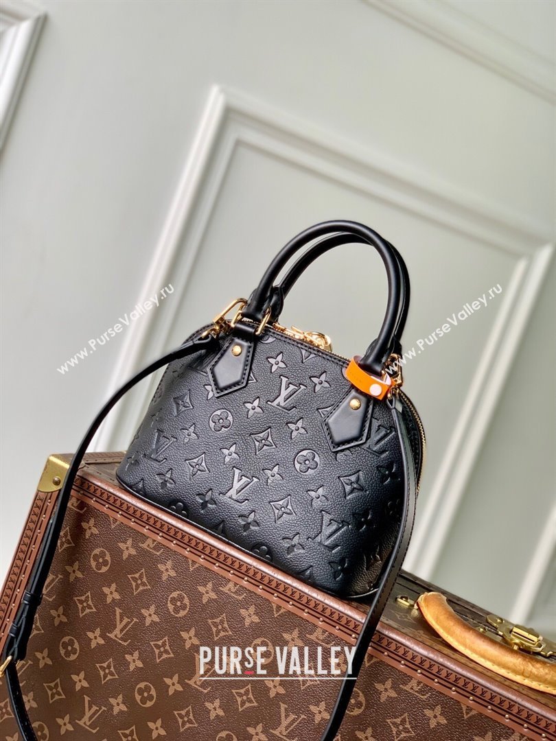 Louis Vuitton Alma BB Bag in Monogram Grained Leather M26409 Black 2025 (K-25102708)