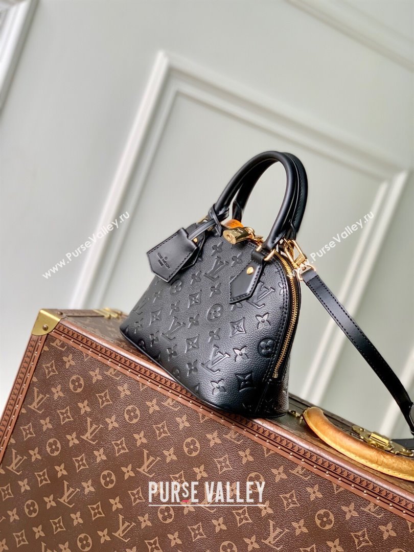 Louis Vuitton Alma BB Bag in Monogram Grained Leather M26409 Black 2025 (K-25102708)