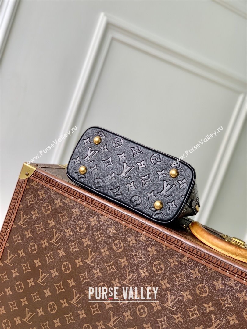 Louis Vuitton Alma BB Bag in Monogram Grained Leather M26409 Black 2025 (K-25102708)