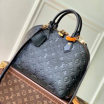 Louis Vuitton Alma PM Bag in Monogram Grained Leather M26489 Black 2025 (K-25102709)