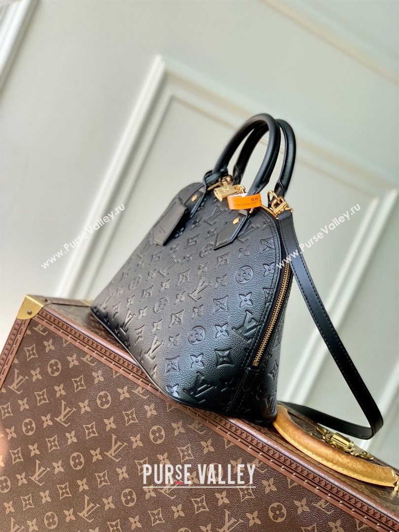 Louis Vuitton Alma PM Bag in Monogram Grained Leather M26489 Black 2025 (K-25102709)