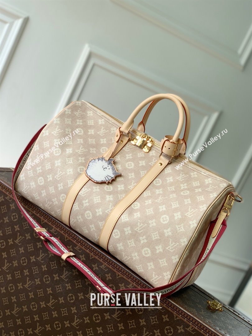 Louis Vuitton Keepall Bandouliere 45 in Meowgram Coated Canvas M25787 2025 (K-25102710)
