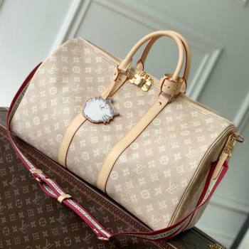 Louis Vuitton Keepall Bandouliere 45 in Meowgram Coated Canvas M25787 2025 (K-25102710)