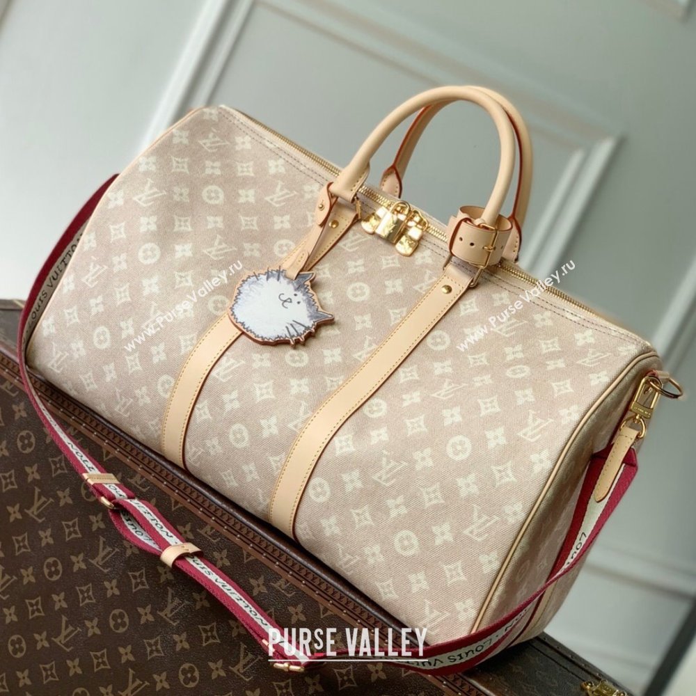 Louis Vuitton Keepall Bandouliere 45 in Meowgram Coated Canvas M25787 2025 (K-25102710)