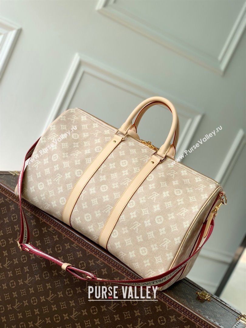 Louis Vuitton Keepall Bandouliere 45 in Meowgram Coated Canvas M25787 2025 (K-25102710)