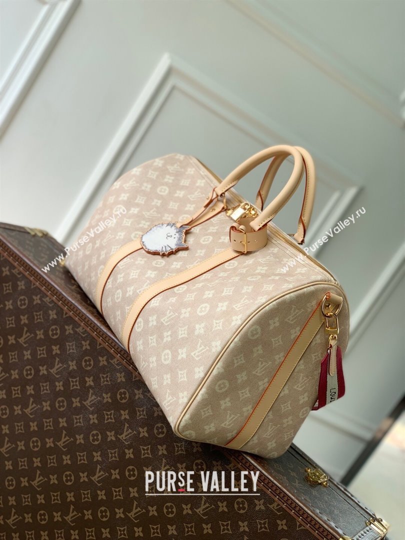 Louis Vuitton Keepall Bandouliere 45 in Meowgram Coated Canvas M25787 2025 (K-25102710)