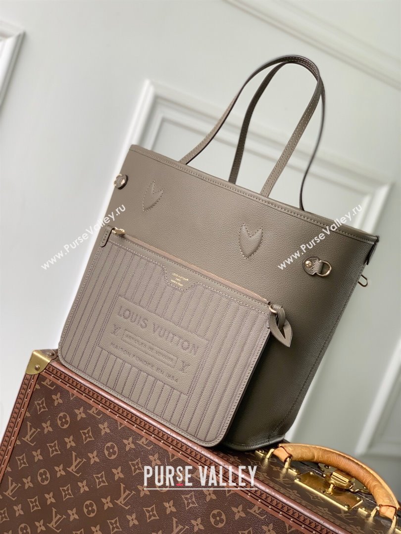 Louis Vuitton Neverfull Inside Out MM Bag M25664 Monogram/Grey 2025 (K-25102505)