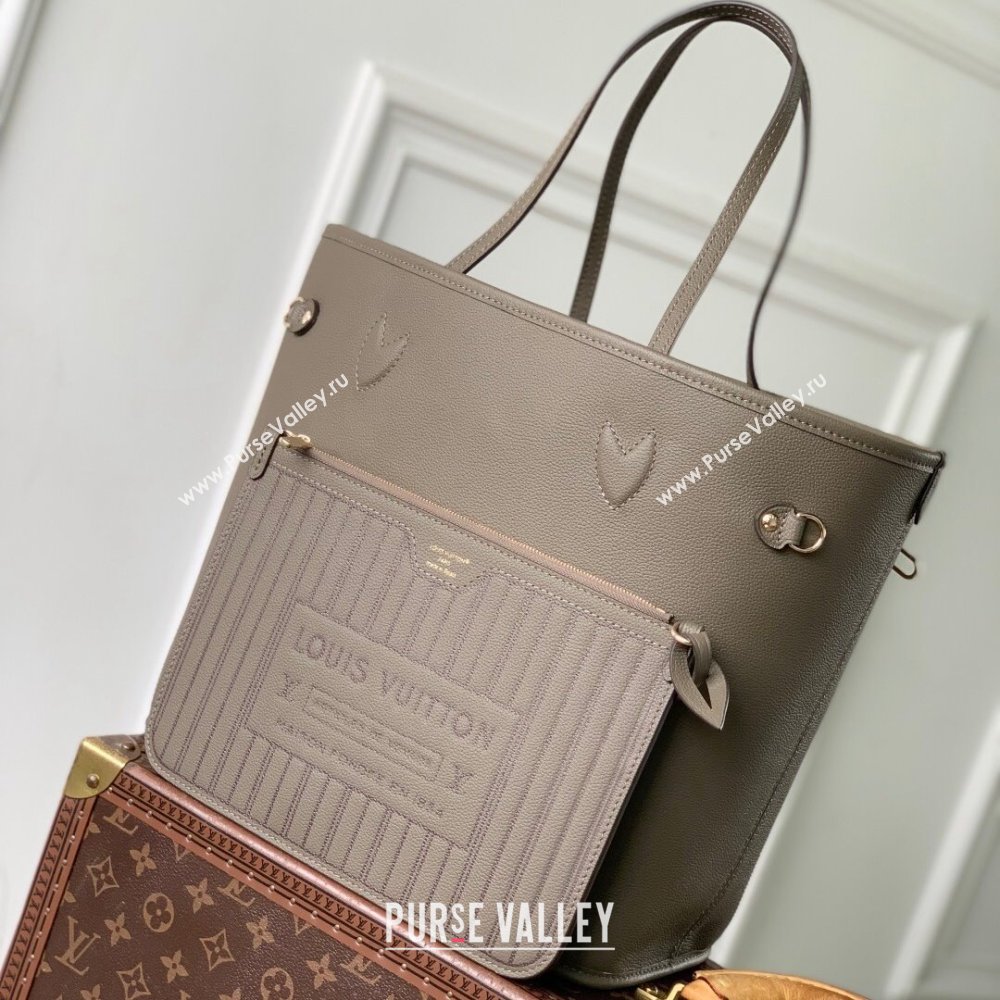 Louis Vuitton Neverfull Inside Out MM Bag M25664 Monogram/Grey 2025 (K-25102505)