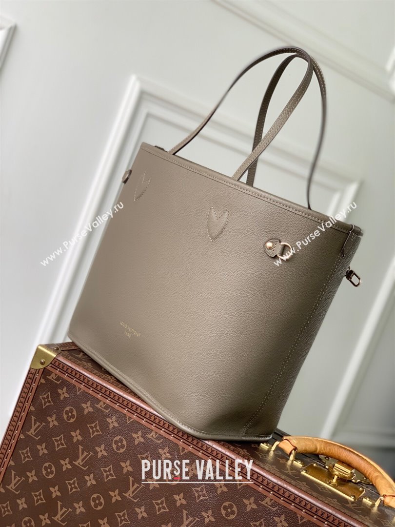 Louis Vuitton Neverfull Inside Out MM Bag M25664 Monogram/Grey 2025 (K-25102505)