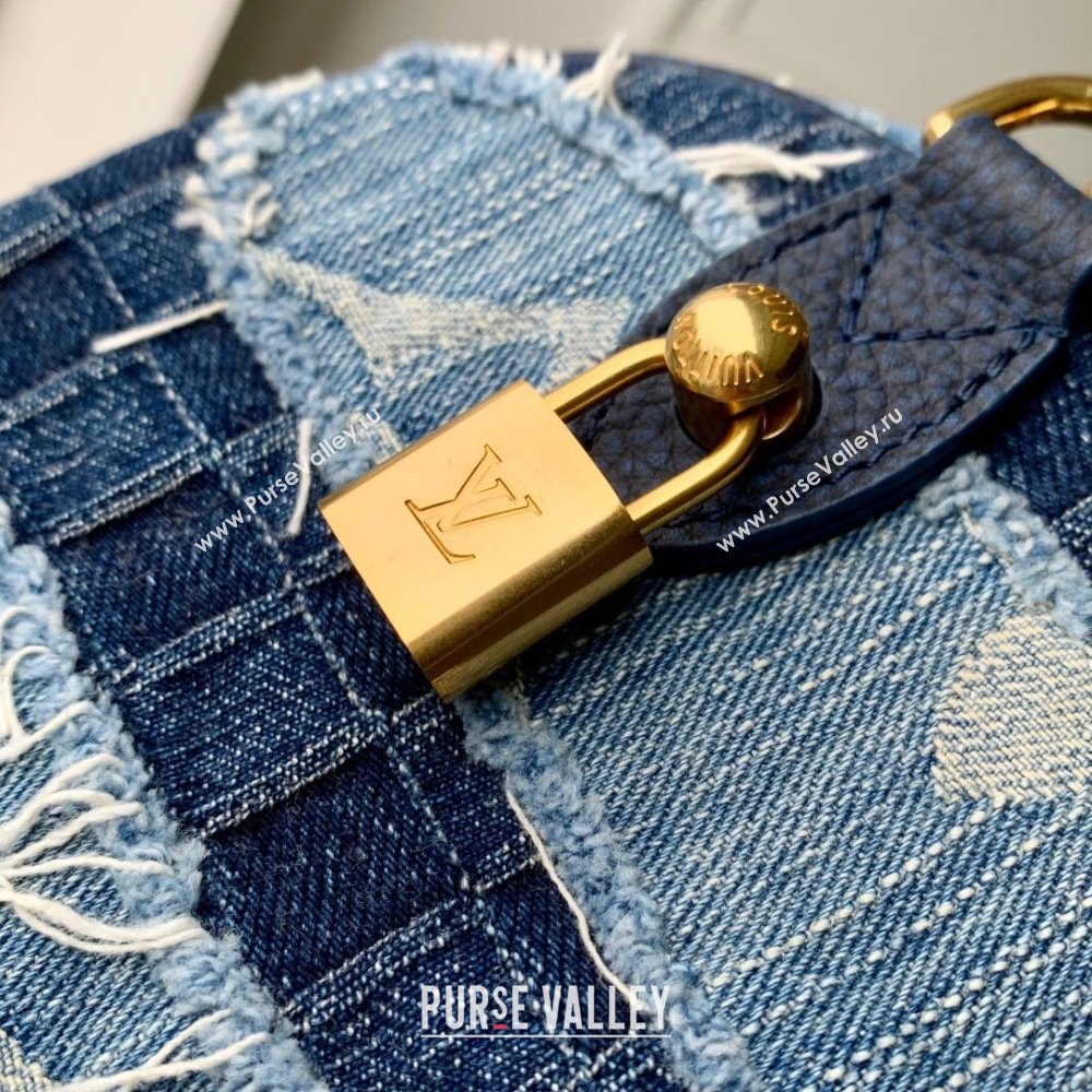 Louis Vuitton Speedy 25 Bandouliere in Blue Denim M15276 2025 (K-25102711)