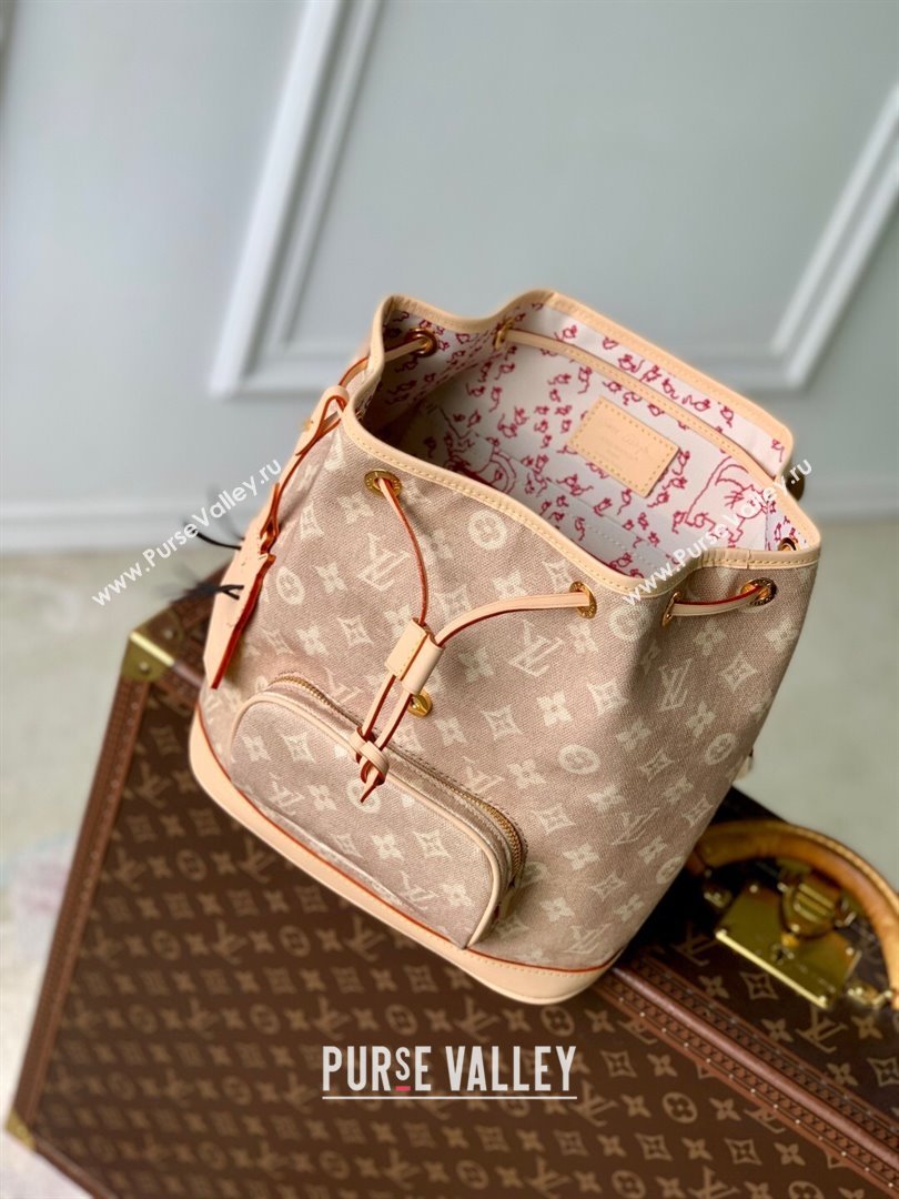 Louis Vuitton Montsouris PM Backpack in Meowgram Coated Canvas M15135 2025 (K-25102713)