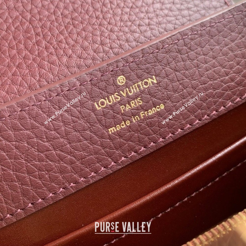Louis Vuitton Capucines BB Bag in Taurillon Leather M25893 Burgundy 2025 (K-25110405)