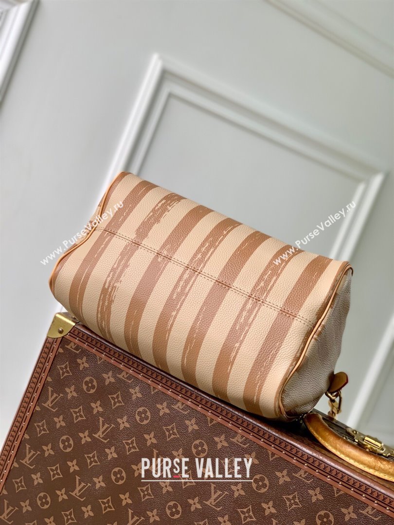Louis Vuitton Speedy P9 Bandouliere 30 Bag in Stripe Calf Leather M14064 Beige 2025 (K-2510271216)