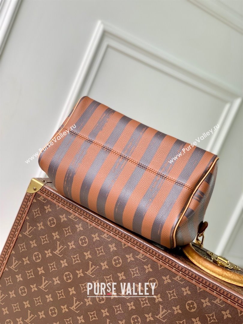 Louis Vuitton Speedy P9 Bandouliere 30 Bag in Stripe Calf Leather M14064 Brown 2025 (K-25110402)
