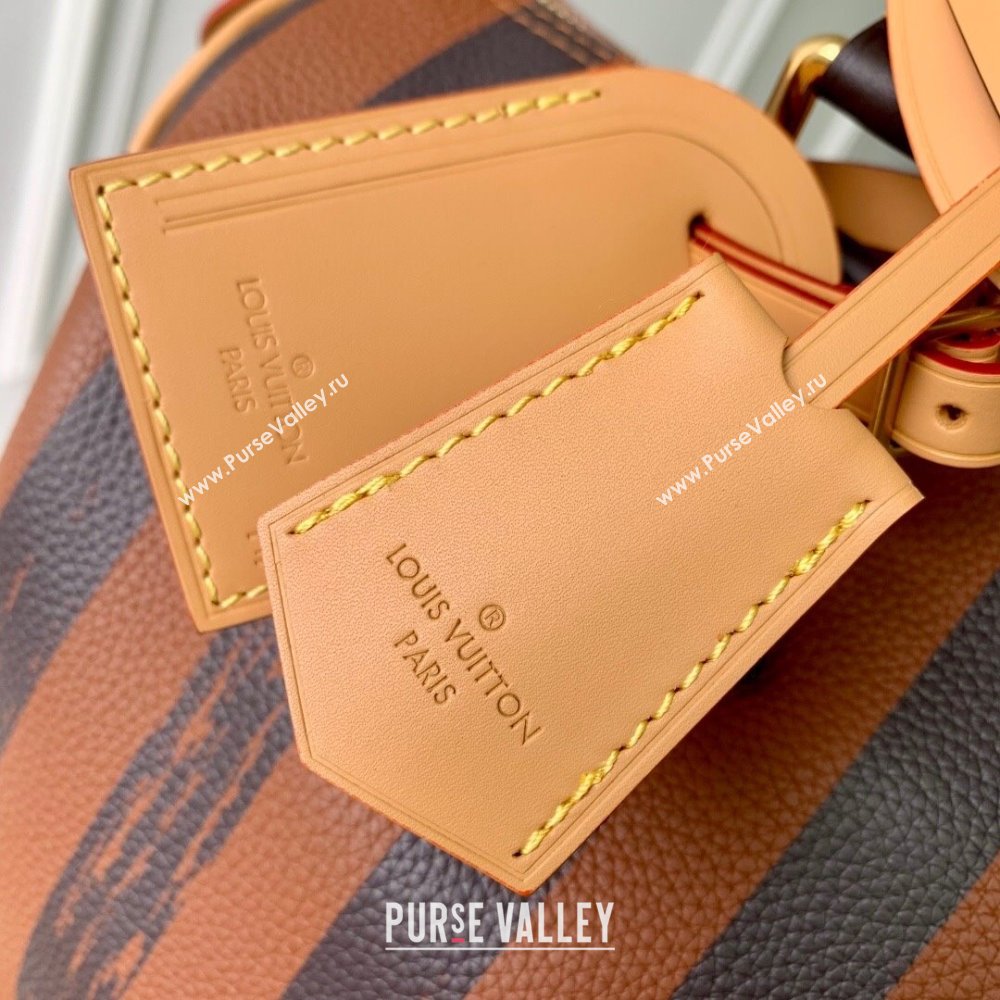 Louis Vuitton Speedy P9 Bandouliere 30 Bag in Stripe Calf Leather M14064 Brown 2025 (K-25110402)