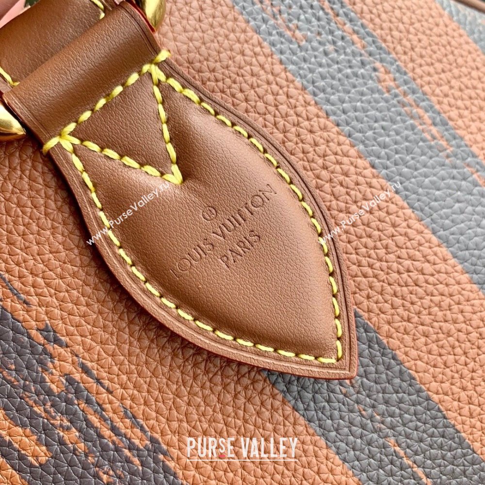 Louis Vuitton Speedy P9 Bandouliere 40 Bag in Stripe Calf Leather M24438 Brown 2025 (K-25110403)