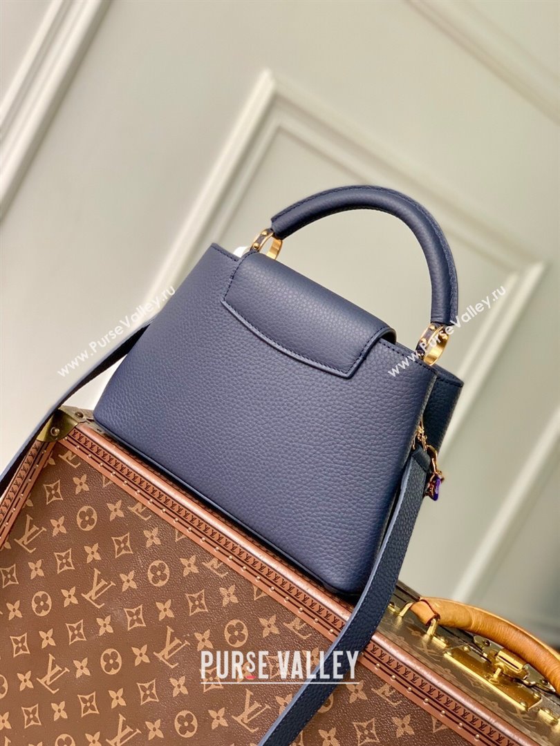 Louis Vuitton Capucines BB Bag with Chain in Blue Taurillon Leather M14970 2025 (K-25102507)